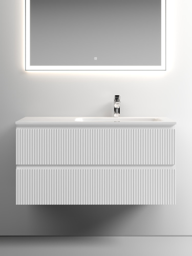 Тумба под раковину Sancos SNOB T SNT100RW 100х45х50 подвесная цвет белый - фото 4